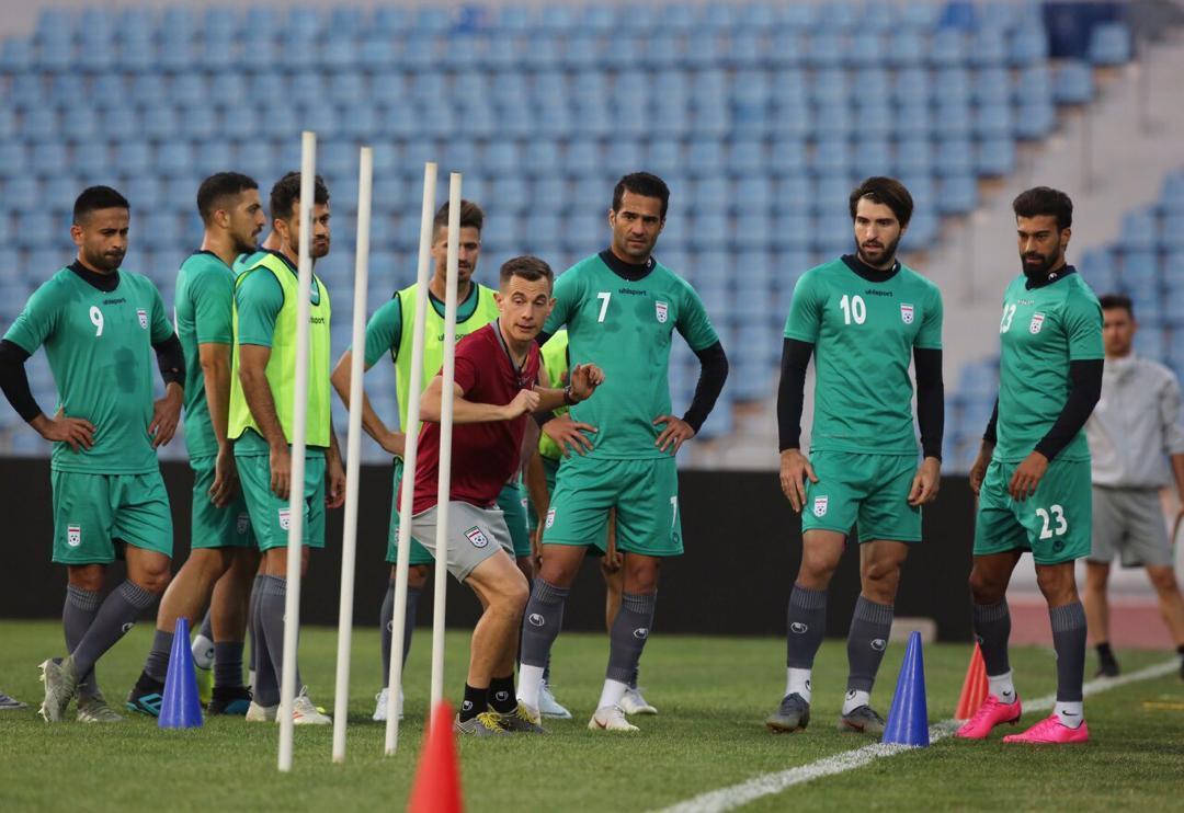 آخرین تمرین تیم ملی فوتبال ایران پیش از ملاقات با عراق