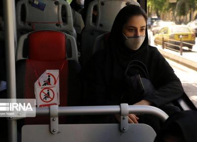 خبرنگاران استفاده از ماسک در اتوبوس های تهران اجباری است