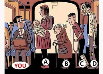 تست: شما در اتوبوس جای خود را به کدام یک از این افراد می دهید؟